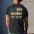 Mens Dad Grandpa Great Grandpa I Just Keep Getting Better Vintage Men's T-shirt Back Print Gifts for Him