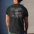 Dad Level Unlocked 2023 Leveled Up To Dad Soon To Be Dad Men's T-shirt Back Print Gifts for Him