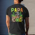 Dad Of The Wild One Zoo Birthday Safari Jungle Animal Mens Back Print T-shirt Gifts for Him