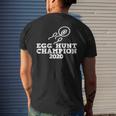 Dad Pregnancy Announcement Egg Hunt Champion 2020 Men's T-shirt Back Print Gifts for Him