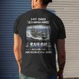 My Dad Is A Sailor Aboard The Uss George HW Bush Cvn 77 Men's T-shirt Back Print Gifts for Him