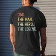 Dad The Man The Hero The Legend Mens Back Print T-shirt Gifts for Him
