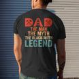 Dad The Man The Myth The Blacksmith Legend Farrier Forger Mens Back Print T-shirt Gifts for Him