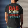 Dad The Man The Myth The Lawn Mowing Legend Mens Back Print T-shirt Gifts for Him
