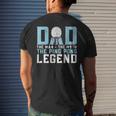 Dad The Man The Myth The Ping Pong Legend Player Sport Mens Back Print T-shirt Gifts for Him