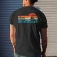 Dad The Man The Myth The Sailing Legend Sailor Ship Sea Mens Back Print T-shirt Gifts for Him