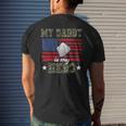 My Daddy Is My Hero Military Dad American Flag Army Proud Ar Men's T-shirt Back Print Gifts for Him