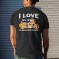 Dads Who Ride Motorcycles Biker Dad Men's Back Print T-shirt Gifts for Him