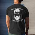 Dads With Beards Are Better Fathers DayGift For Dad Gift For Mens Mens Back Print T-shirt Gifts for Him