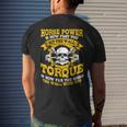Diesel Mechanic Gifts Horse Power Is How Fast You Go Mens Back Print T-shirt Gifts for Him