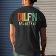 Dilf’N Ain’T Easy Sexy Dad Life Adult Humor Men's Back Print T-shirt Gifts for Him