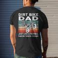 Dirtbike Motocross Dirt Bike Dad Mx Vintage Men's T-shirt Back Print Gifts for Him