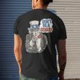 Dont Be A Richard Uncle Sam Patriotic Funny Quote Mens Back Print T-shirt Gifts for Him