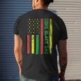 Dope Black Dad Junenth Flag Pride African American Gift For Mens Mens Back Print T-shirt Gifts for Him