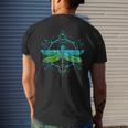 Dragon Fly Insect Nature Geometric Lover Men's T-shirt Back Print Gifts for Him