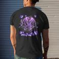 Dragon Magical Purple Men's Crewneck Short Sleeve Back Print T-shirt Gifts for Him