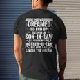 I Never Dreamed Of Being A Son In Law Awesome Mother In LawMen's Back Print T-shirt Gifts for Him