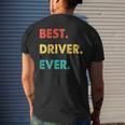 Driver Profession Retro Best Driver Ever Mens Back Print T-shirt Gifts for Him