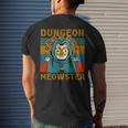 Dungeon Meowster Nerdy Halloween Cat Dad Men's Back Print T-shirt Gifts for Him