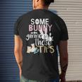 Easter Bartender Waiter Server Waitress Men's Back Print T-shirt Gifts for Him