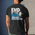 End Of The Earth Ice Expedition Adventure Antarctica Men's Back Print T-shirt Gifts for Him