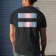 Equality Subtle Trans Pride Flag Transgender Rights Ally Men's Back Print T-shirt Gifts for Him