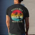 Family Vacation Vintage Retro Puerto Rico San Juan Beach Men's Back Print T-shirt Gifts for Him