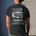 My Father Is A Sailor Aboard The Uss Harry S Truman Cvn 75 Men's T-shirt Back Print Gifts for Him