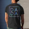 Fathers Day For New Dad Dada Him Papa Funny Tie Dye Dada Mens Back Print T-shirt Gifts for Him