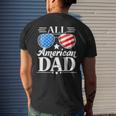 Fathers Day Gift | All American Patriot Usa Dad Mens Back Print T-shirt Gifts for Him