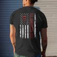 Fathers Day | All American Patriot Usa Dad | 4Th Of July Mens Back Print T-shirt Gifts for Him