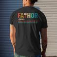 Fathor Like Dad Fathers Day Just Mightier Idea For Mens Men's T-shirt Back Print Gifts for Him
