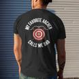 My Favorite Archer Calls Me Dad Bowhunting Archery Child Men's T-shirt Back Print Gifts for Him