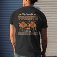 My Favorite Turkeys Call Me Mother Thanksgiving LeopardMen's Back Print T-shirt Gifts for Him