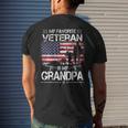 My Favorite Veteran Is My Grandpa - Flag Father Veterans Day Men's T-shirt Back Print Gifts for Him
