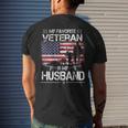 My Favorite Veteran Is My Husband - Flag Father Veterans Day Men's T-shirt Back Print Gifts for Him