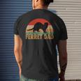 Ferret Retro Pet Ferret Dad Vintage Men's T-shirt Back Print Gifts for Him