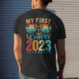 My First Cruise 2023 Family Vacation Cruise Ship Travel Men's Back Print T-shirt Gifts for Him