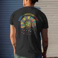 Floral Autism Awareness Sunflower Autism Mom & Dad Sister Mens Back Print T-shirt Gifts for Him