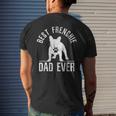 French Bulldog Best Frenchie Dad Ever Dog Paw Men's Back Print T-shirt Gifts for Him
