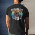 French Bulldog Frenchie Brindle Dad Daddy Fathers Day Gift Mens Back Print T-shirt Gifts for Him