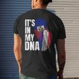 French And Haitian Mix Dna Heritage Flag Men's T-shirt Back Print Gifts for Him