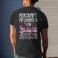 Funny Airplane Aircraft Mechanic Wife Gift Women Mens Back Print T-shirt Gifts for Him