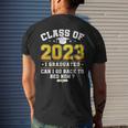 Funny Class Of 2023 I Graduated Can I Go Back To Bed Now Mens Back Print T-shirt Gifts for Him