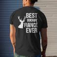 Funny Fiance For Hunter Best Buckin Fiance Ever Mens Back Print T-shirt Gifts for Him