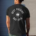 Funny Hockey Dad Pun Gifts Best Pucking Dad Ever Mens Back Print T-shirt Gifts for Him