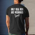 Funny MechanicFor Machinist Grease Shop Motorcycle Mens Back Print T-shirt Gifts for Him
