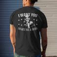 Funny Uncle Sam I Want You To Get Me A Beer Mens Back Print T-shirt Gifts for Him