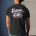 Future Dilf Retro Hot Dad Vintage Mens Future Dilf Men's T-shirt Back Print Gifts for Him