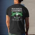 Girls Irish Dancing Legends Born In January Men's T-shirt Back Print Gifts for Him